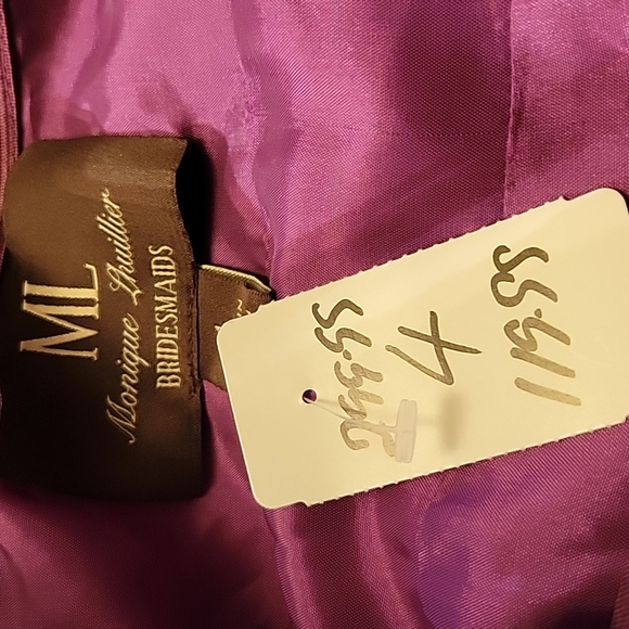 Monique Lhuillier BRIDESMAIDES 4  NWT DRESS Shades of Purple - Picture 11 of 11
